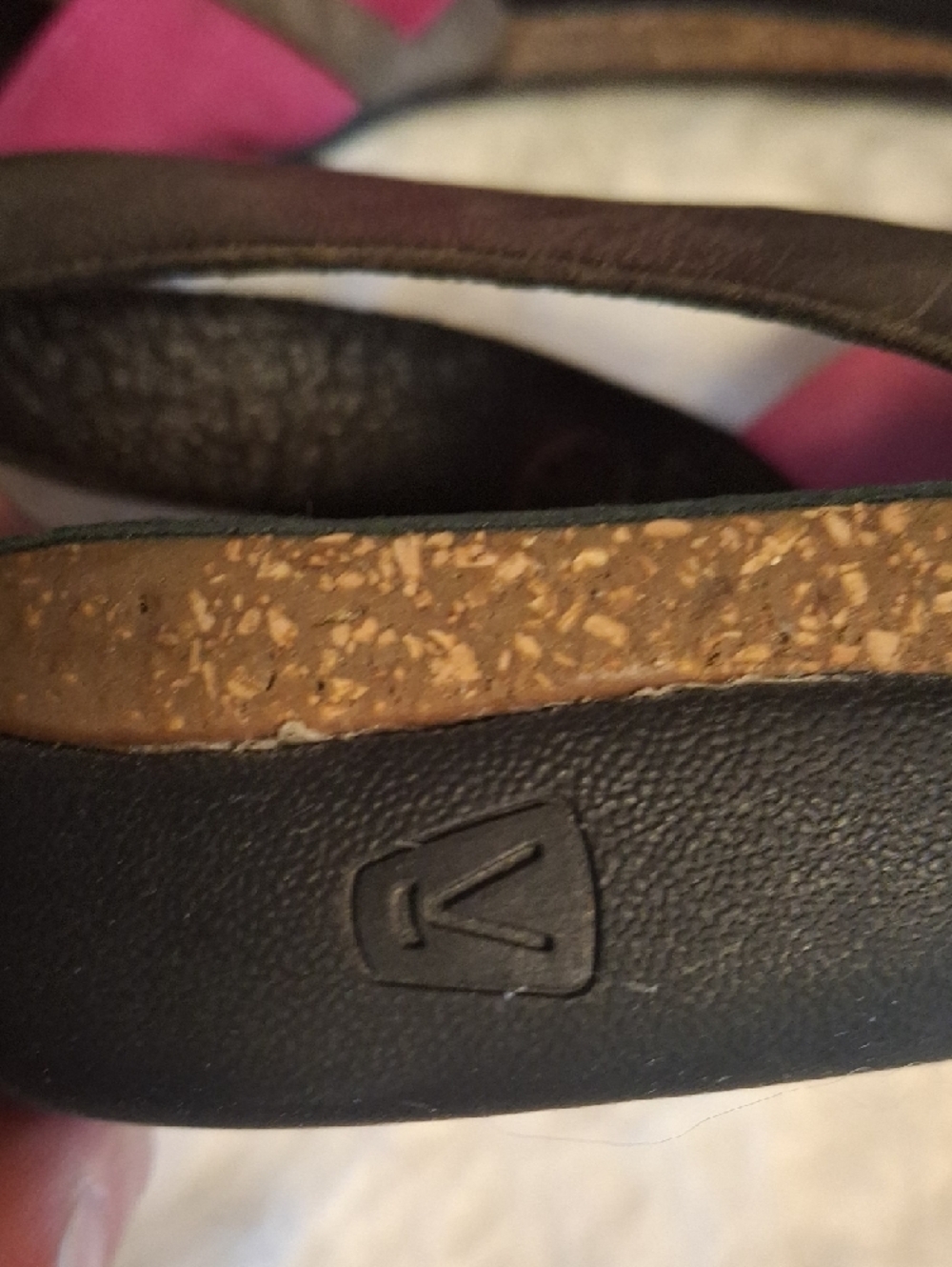 KEEN Dauntless Strappy Leather Sandals Pink Brown Gorpcore Comfort Sz 9 - Picture 6 of 6